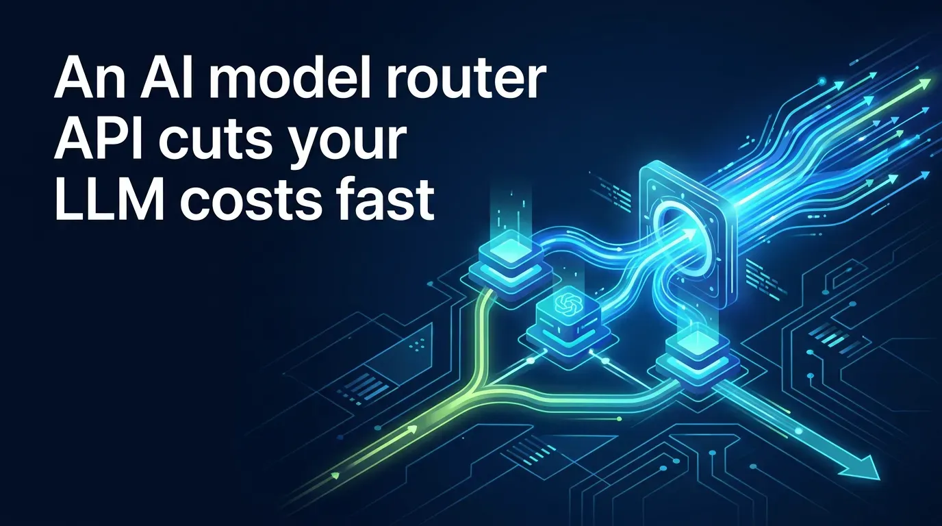 An AI model router API cuts your LLM costs fast